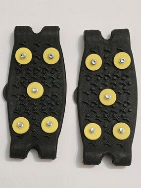 Black and Yellow Ice Cleat Traction Pads